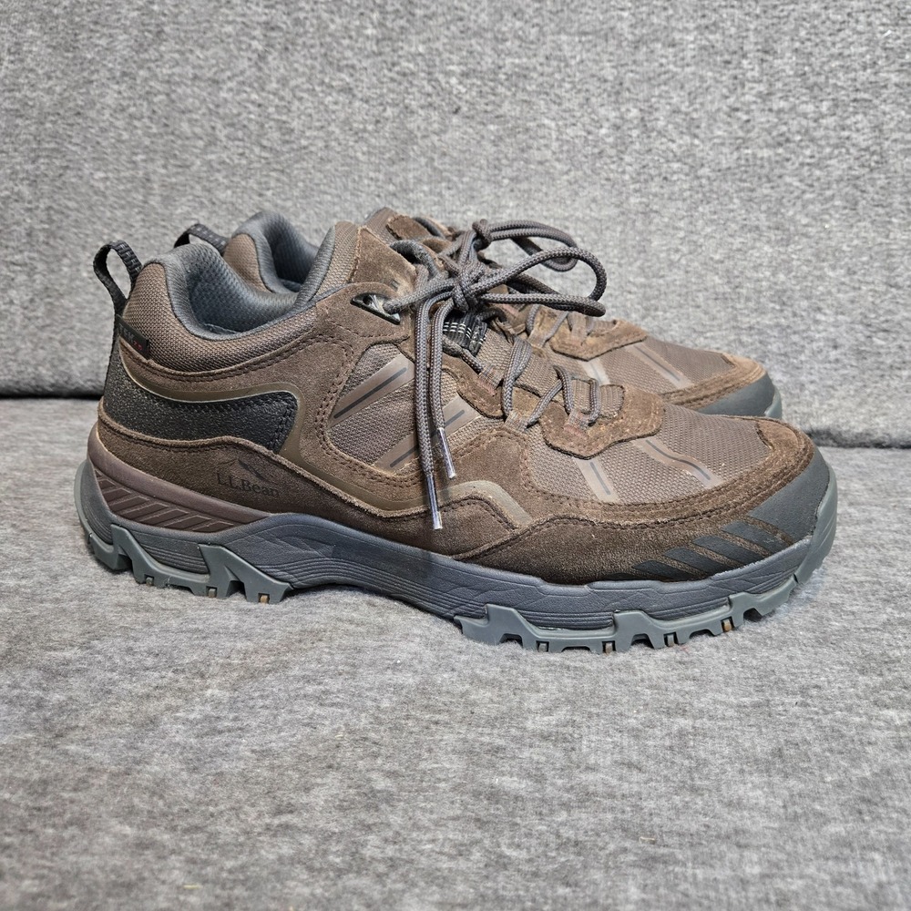 L.L. Bean Men's Trail Model X Low Waterproof Hiking Shoes Tek 2.5 Sz 12 Brown